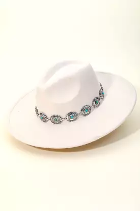 Western Chain Fedora Hat