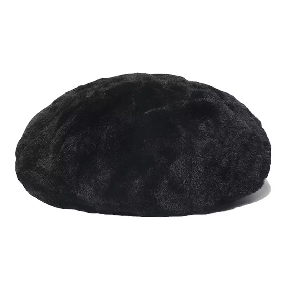 Women Newsboy Hats Faux Rabbit Fur Autumn Winter Cold Protection Painter Cap Beret